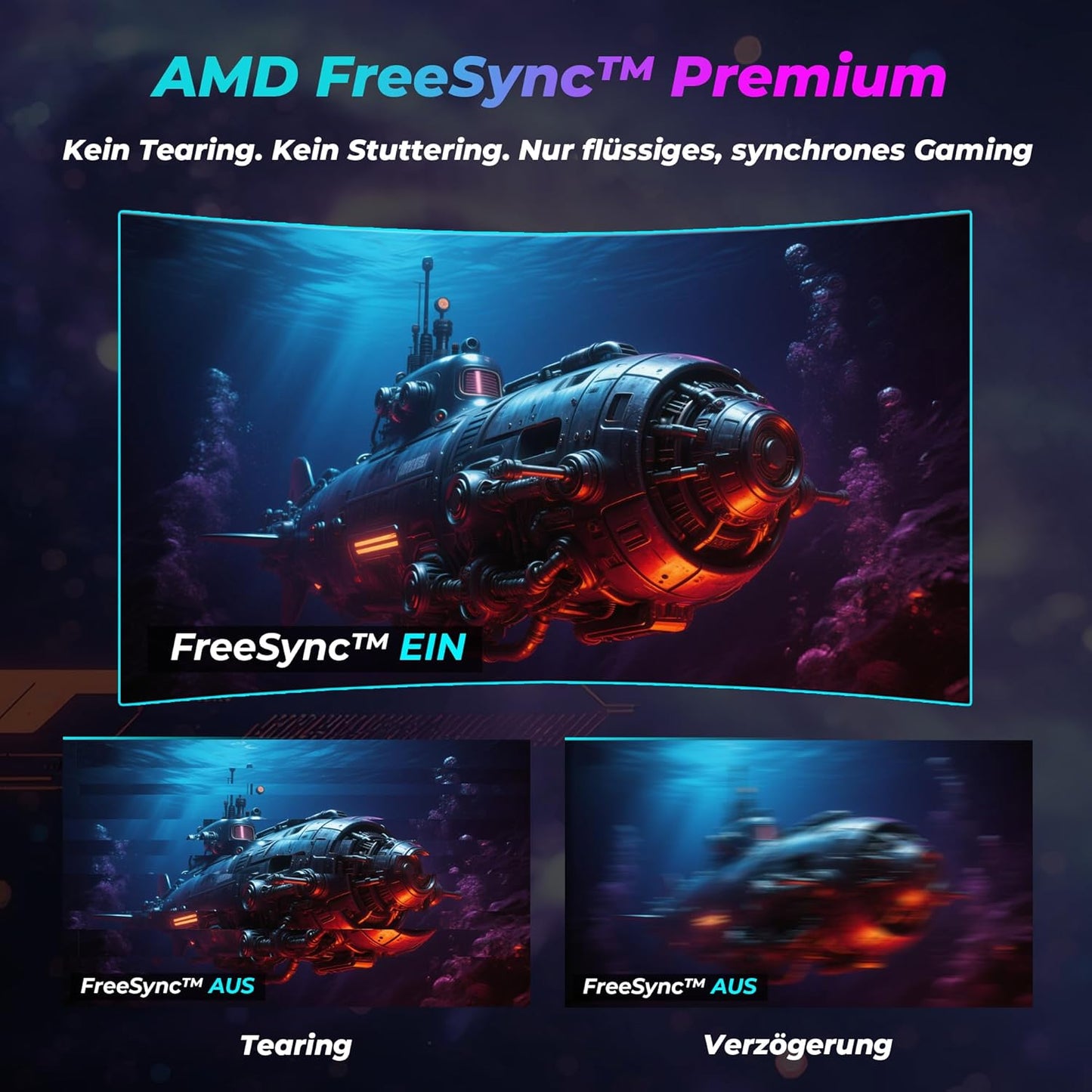LC-Power LC-M27FC Gaming Monitor 27 inch Curvo, FHD 1920x1080, 180 Hz, 1ms MPRT, VA Panel Ultra Rapid, 123,1% sRGB, HDR, AMD FreeSync, hellingshoek verstelbaar, HDMI 2.0/DP1.4, VESA 100x100
