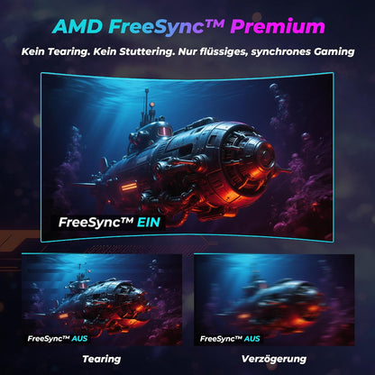 LC-Power LC-M27FC Gaming Monitor 27 inch Curvo, FHD 1920x1080, 180 Hz, 1ms MPRT, VA Panel Ultra Rapid, 123,1% sRGB, HDR, AMD FreeSync, hellingshoek verstelbaar, HDMI 2.0/DP1.4, VESA 100x100