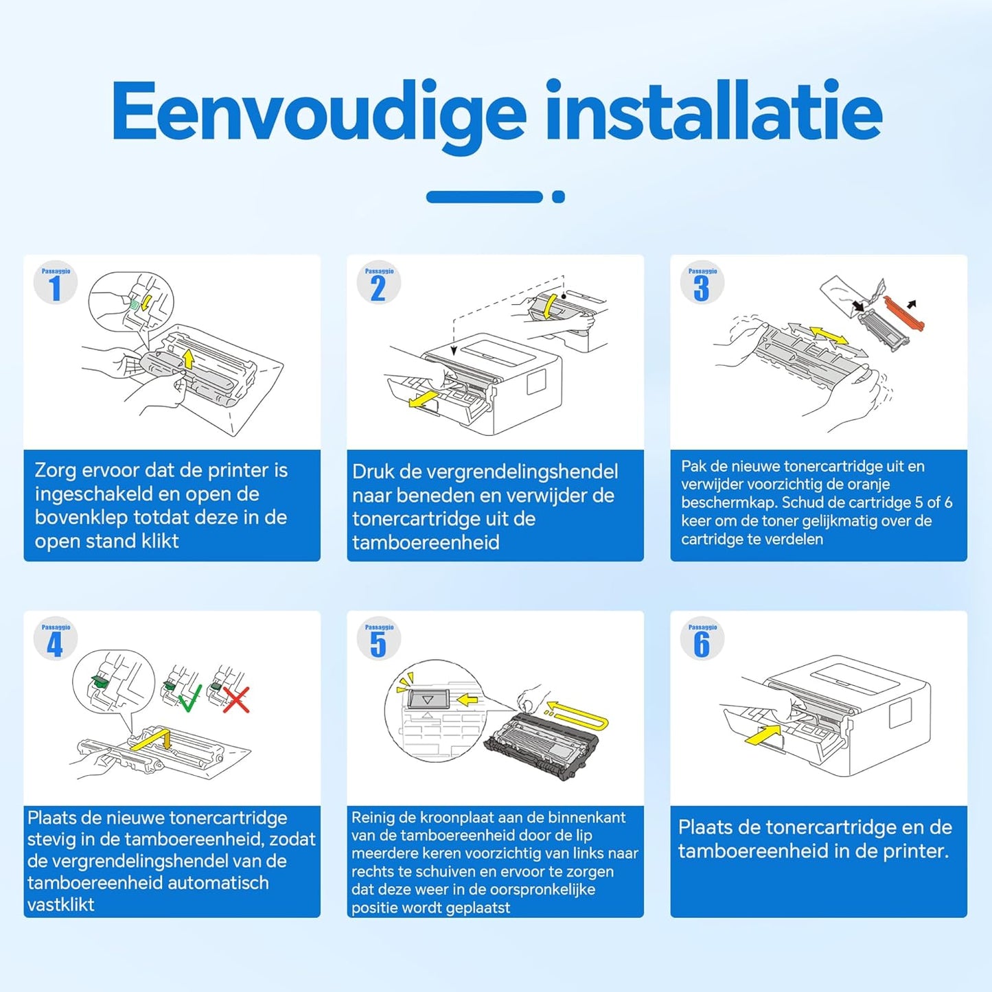 Toner – Tonercartridge – Laserprinter Inkt – Afdrukinkt – Printcartridge – Compatibel Met HP Color LaserJet Pro – Hoge Capaciteit Tot 1300 Pagina’s