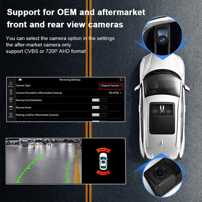 Android Carplay Monitor – Multimedia Scherm – Auto Display – Touchscreen Navigatie – 10,2 Inch HD IPS – Snapdragon 8-Core Processor – 4G WiFi Connectiviteit