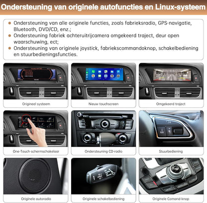 Autoradio's voor Audi A4 Touchscreenradio 8,9 inch voor A4 2009-2015 met 2G MMI-systeem Carplay Android Auto-display