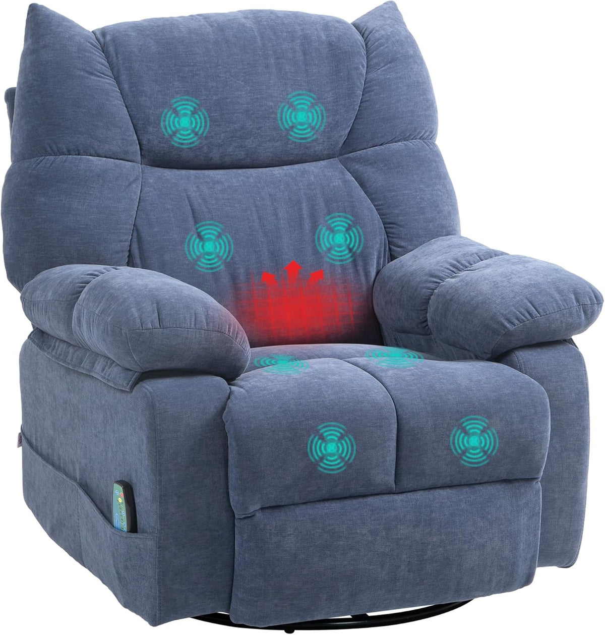 Relaxstoel – Massagestoel – Fauteuil – Elektrische Lounge Chair – Massagezetel – Met Massage- En Warmtefunctie – Verstelbaar Tot 145° Ligstand
