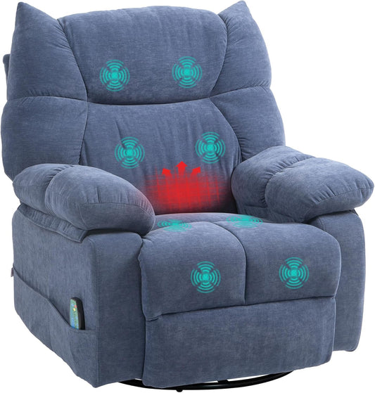Relaxstoel – Massagestoel – Fauteuil – Elektrische Lounge Chair – Massagezetel – Met Massage- En Warmtefunctie – Verstelbaar Tot 145° Ligstand