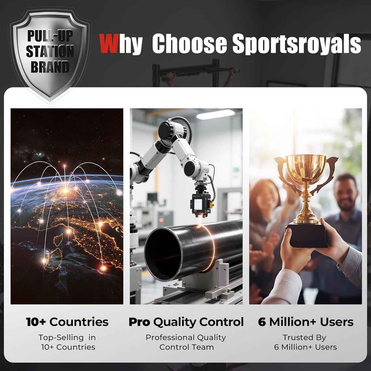 Sportsroyals Power Tower Dip Station - QUORE