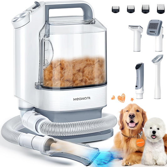 Professionele Hondentrimmer – Hondenknipper – Huisdier Trimmer – Pet Groomer – Hond Verzorging – Met 3,2L Stofzuiger – Krachtige Zuigfunctie 3 Standen