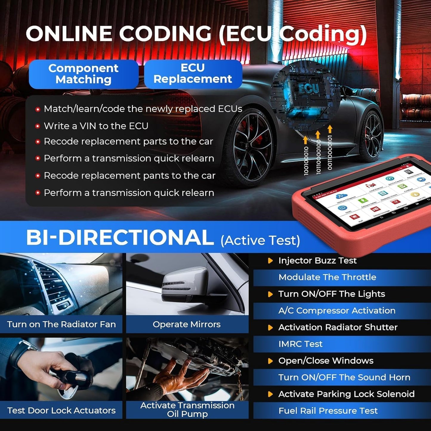 LAUNCH Start X431 PROS V1.0 OBD2 Diagnostisch apparaat met 31+ speciale functies, bidirectionele controle, ECU -codering, immobiele service, aanpassing, toetsenprogrammering