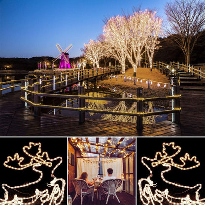 Lichtslinger - Lichtsnoer Buiten - LED-lichtslang -  Waterdicht - voor Decoratie - Verlichting - Tuin - Patio - Achtertuin - Gazebo - Terras - Buiten - 230V - 50 Hz - 30m - Warm Wit