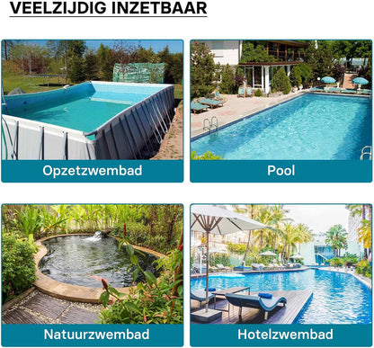 Wiltec zandfiltersysteem 550 W met 38 liter filtertank en zelfaanzuiging 18.000 l/h poolpomp