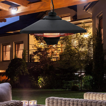 Terrasverwarmer – Plafondverwarmer – Warmtestraler – Balkonverwarmer – Halogeen Verwarmer – 2000W Met Afstandsbediening – Inclusief LED-Verlichting