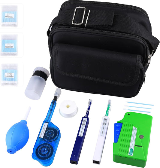 FTTH Fiber Optic Cleaning Kit met Fiber Cleaning Cassette voor FC SC ST LC MU MPO Connectors 1.25mm/2.5mm Fiber Cleaner Pen Reiniging Wattenstaafjes veegt Optische Vezel Cleaner Tool