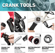 Fietsreparatieset - 41-delige Fietsgereedschappen - Multifunctioneel Fietsaccessoires - met Koffer - Geschikt voor Fietsreparatie - Routinereparatie - Thuis - DIY-reparatie - Blauw