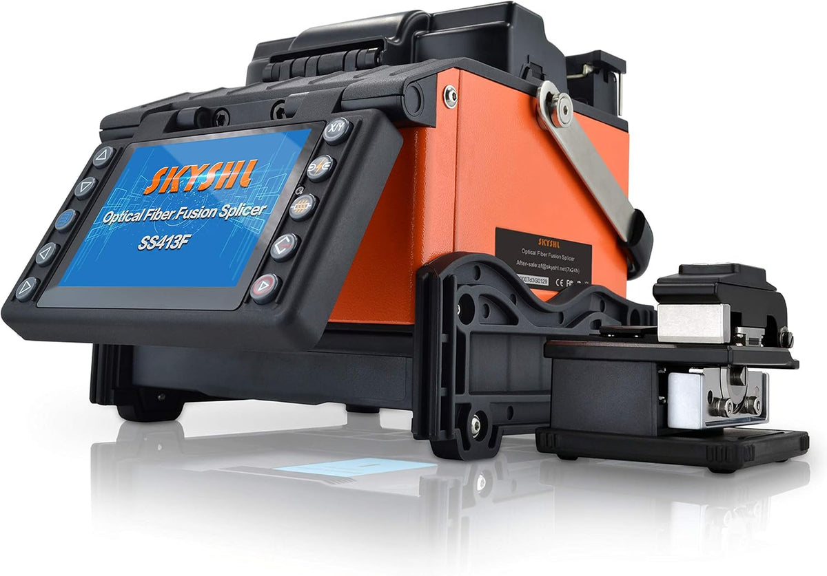 Kern tot Kern Glasvezel Optische Lasmachine Fusielasmachine (Met 4 paar elektroden) FTTH Fiber Optische Fusion Splicer Splicing Machine for SM MM DS NZDS (SS413F)