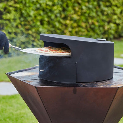 Barbecook pizza oven houtgestookt Dynamic centre 36 cm kookoppervlak, compatibel met openhout bbq Nestor, 51,5 x 46 x 27,5 cm