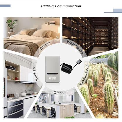 ECOWITT Draadloze Weerstations GW1201,7 in 1 Zonne-energie Home Draadloze Buiten Sensoreenheid WS69,3 in 1 Indoor Nieuwe Gateway GW1200,IOT Intelligente Aaneenschakelingscontrole