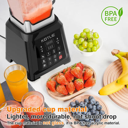KOTLIE NY-8088EJA Huishoudelijke tafelmixer, 2L grote capaciteit, 7 voedselfuncties, met zelfreinigende functie (zonder verwarming)