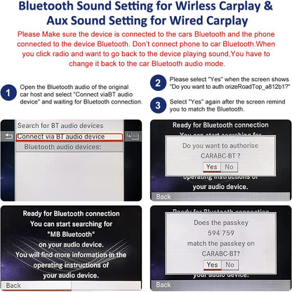 Carplay Adapter Mercedes – Draadloze Adapter – Android Auto Interface – Multimedia Adapter – Smart Connect – Plug & Play Installatie – Bluetooth & Camera Ondersteuning