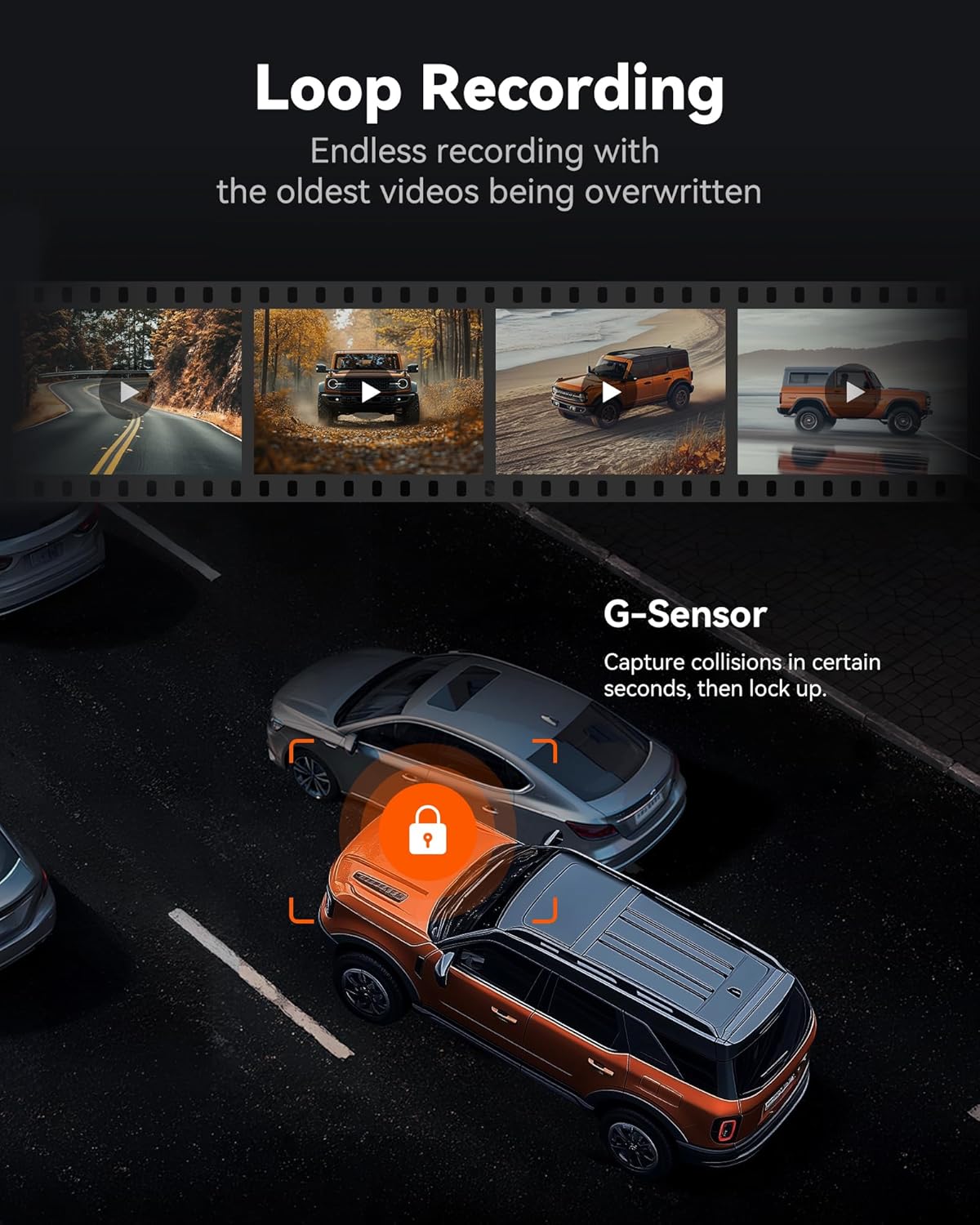 Spiegel Dashcam – Rearview Camera – Auto Camera – Dashcam Met Scherm – Achteruitkijkspiegel Camera – 12 Inch IPS Full Touch Screen – Dual 2160P Full HD Nachtzicht - QUORE