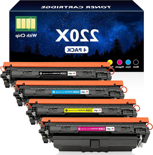 220X with chip 7500/5500 pages high performance compatible with HP 220X 220A Toner for HP Color LaserJet Pro MFP 4302fdw 4302dw 4302fdn 4202dw 4202dn W2200X W2201X W2203X (44000) ) pack - QUORE