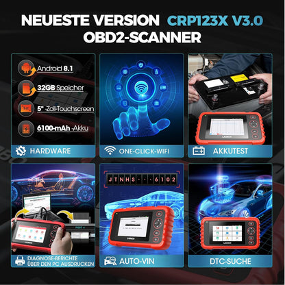 OBD2 Diagnoseapparaat – Autoscanner – Foutcodelezer – Diagnose Tool – Auto Diagnosescanner – 7 Service Resetten – Wifi Met Levenslange Updates