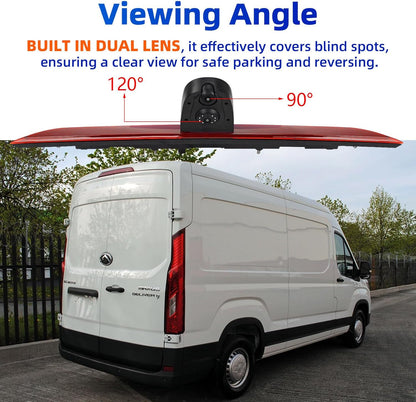 Dolphin Automotive De dubbele Achteruitrijcamera die Camera past Maxus Levert 9 Van (Camera met 7" Dash Monitor)