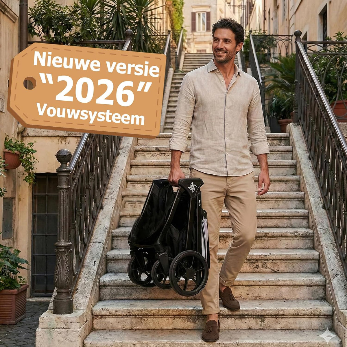 SPACELY, kinderwagen buggy, tot 22 kg, kinderwagen zeer groot en comfortabel, ruime zitting, zeer gemakkelijk op te vouwen buggy, XXL kap met UPF50+ filter, regenbescherming, ligwagen (roze)