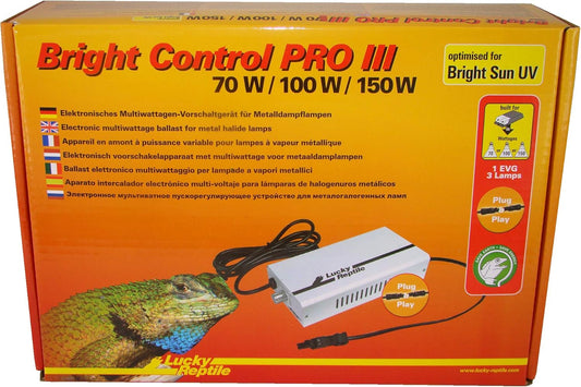 Lucky Reptile Bright Control PRO III - Multiwatt-voorschakelapparaat voor metaaldamplampen - Elektronisch voorschakelapparaat voor Bright Sun-lampen - Accessoire voor terrariumverlichting