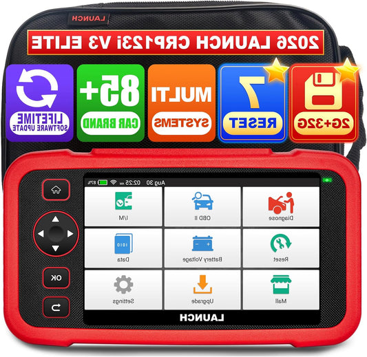 OBD2 Diagnosetool – Auto Foutcode Lezer – Scanner – Diagnoseapparaat – Codelezer – 7+ Resetfuncties – 5 Inch Touchscreen Display