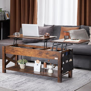 Koffietafel - Table - Coffe table - Living Room Table - Lift Top salontafel - tafel met extra opbergruimte - omklapbare salontafel voor de woonkamer - 47.5in - Bruin - 57.76lbs