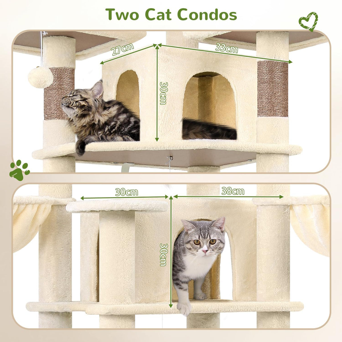 Krabpaal – Kattenboom – Krabmeubel – Klimpaal – Speelhuis Kat – Hoekmodel 172 cm Hoog – Inclusief Hondenbed