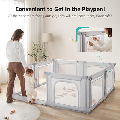 Playpen, light grey - QUORE