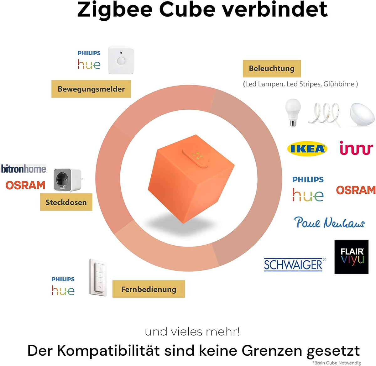 homee Modulaire Smart Home centraal, Brain + Zigbee