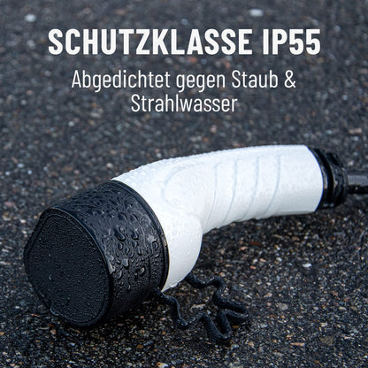 ABSINA Type 2 oplaadkabel 11 kW & 16 A voor hybride en elektrische auto, 7,5 meter, type 2 oplaadkabel, 3-fase, mode 3 oplaadkabel, compatibel met model 3, e-Up, ID.3, Zoe, EQ fortwo, Kona Electrisch