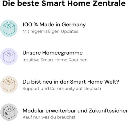 homee modulaire Smart Home Centrale (bruin + Z-Wave Gen7)