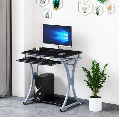 Techly Compact pc-bureau met afneembare lade, grafietzwart (ICA-TB 328BK)