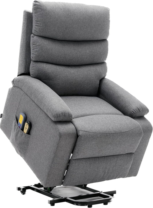 ASTAN HOGAR Ceci AH-AR10520GR, relaxstoel met zelfhulpfunctie (Levanta personen), elektrisch liggen, massage en thermotherapie