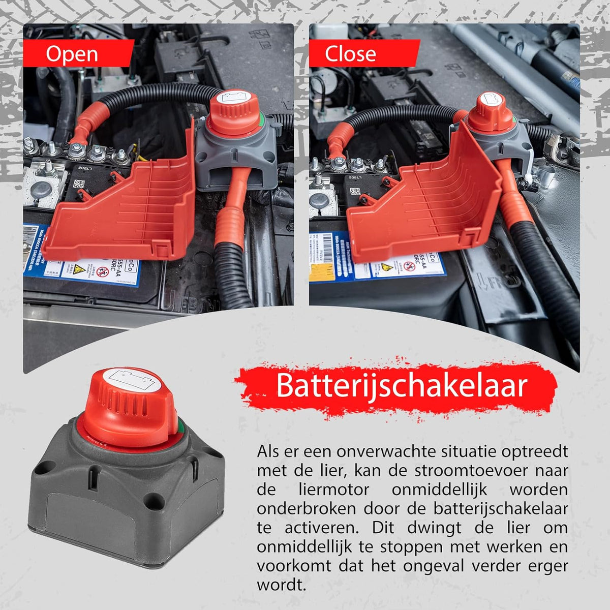 RUGCEL WINCH 12000LB(5443 kg) Waterdichte Elektrische Synthetische Touw Lier 12V met Hawse Fairlead, 2 in 1 Draadloze Afstandsbediening, Dubbele Kleur Touw, voor Truck SUV