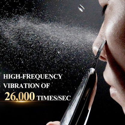 Ultrasone scrubber voor het gezicht – Gezichtsscrubber – Huidspatel – Gezichtsreiniger – Mee-eter Verwijderaar – Zilverkleurig – 26.000 Trillingen Per Seconde – Draadloos Opladen