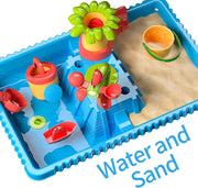 Watertafel - Watertafel Speelgoed - Waterspeeltafel - Zandmachine - Activiteitentafel - met 27 stuks - Accessoires - Volledig Spel - Zomerspeelgoed - voor Kinderen - Buiten - Blauw