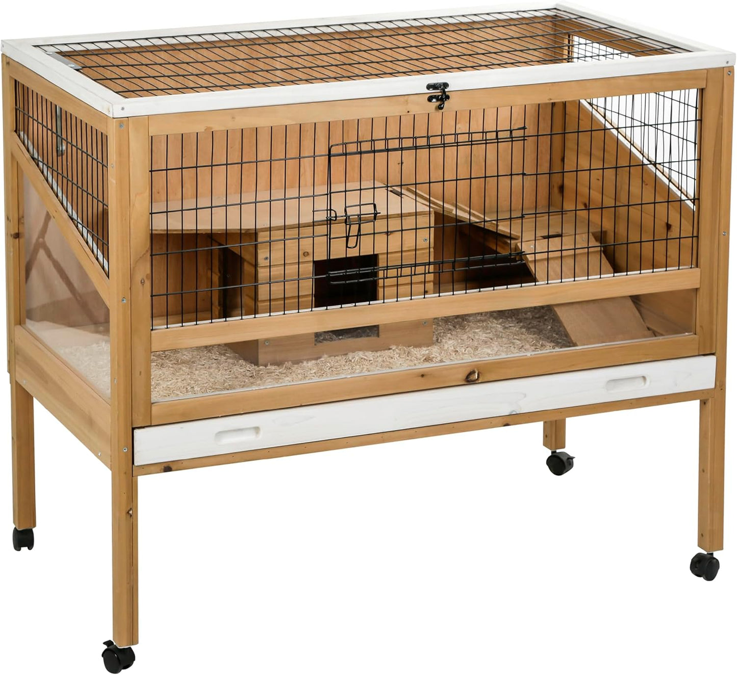Kerbl Pet Kerbl Indoor Deluxe 82725 Small Animal Cage 115 x 60 x 92.5 cm with Wheels for Hamsters / Guinea Pigs etc.) - QUORE