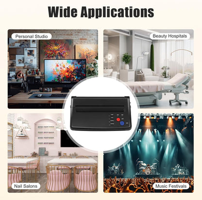 Tattoo Printer – Transferprinter – Thermische Copier – Stencil Maker – Draagbare Mini Printer – Snel En Efficiënt – Geschikt Voor A4 Papier