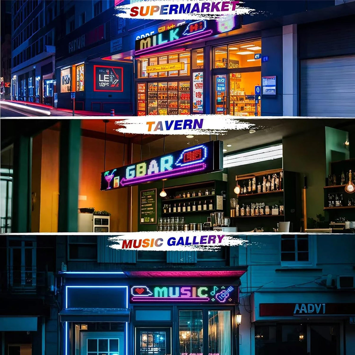 Flexibel led-displaybord, 99 x 20 cm, programmeerbaar RGB-loopschrift via Bluetooth Smart app, full-colour Devil Eyes Matrix paneel, voor autostyling, bar, reclame, restaurant, winkel, feestdecoratie