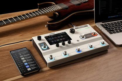 HOTONE Multi-Effecten Pedaal Processor Touchscreen Gitaar Bass Amp Modellering IR Kasten Simulatie Dual Effect Kettingen met FX Loop MIDI I/O Stereo OTG USB Audio Interface Ampero II Stage