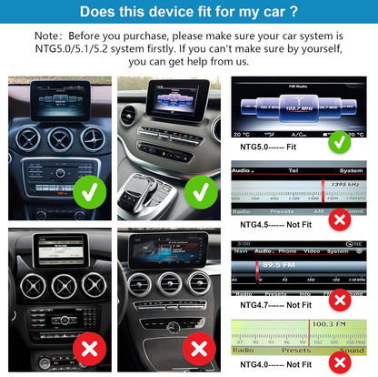 Autoradio – Auto Radio – Multimedia Radio – Inbouw Radio – Touchscreen – 12,3 Inch HD Scherm – Draadloos Apple Carplay & Android Auto – Compatibel NTG 5.0/5.1/5.2 Mercedes Benz 2015-2018