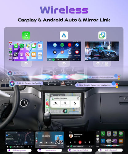 4G+64G Android autoradio voor Mercedes Benz Viano 2004-2011/Vito 2010-2015 Draadloze CarPlay Android Auto 10 inch Incell touchscreen Radio GPS-navigatie WiFi Bluetooth FM/RDS-radio EQ/USB/SWC Achterui