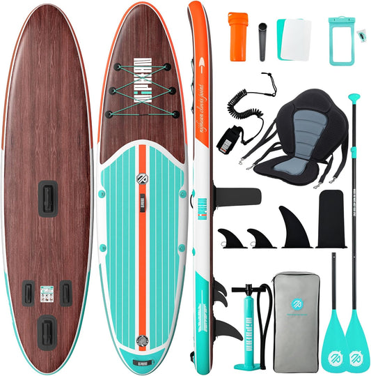 Niphean Stand up paddleboard voor volwassenen met SUP-accessoires, 320 cm duurzaam, opblaasbaar peddelboards voor volwassenen van alle niveaus, supboard, stand-up paddleboard met zitting, peddelboard