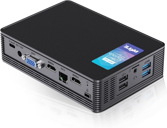 Mini PC – Mini Desktop PC – Micro Computer – Compacte PC – Kleine Computer – Celeron N5105 Quad Core – 16GB RAM & 512GB SSD – Fanless Stil Voor Industriële IoT & Meerdere Schermen