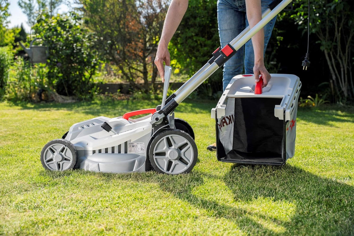 IKRA Elektrische Grasmaaier IERM 2043 T, 2000W, 5-standen maaihoogteverstelling 30-75mm, maaibreedte 43cm, incl. mulchkit