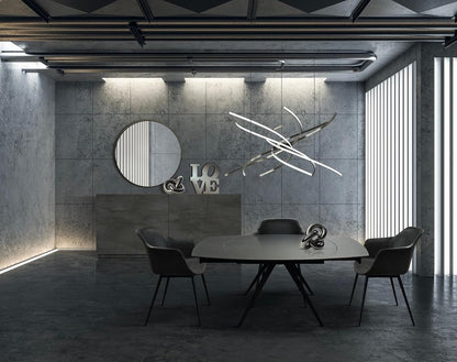 KONTE.DESIGN Cannes stoel, kunstleer, antraciet, 2 stuks