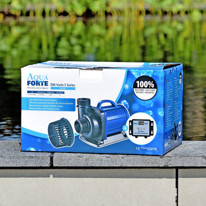 AquaForte RD800 Filter-/vijverpomp DM-10.000 Vario S, 34-85W, opvoerhoogte 5,5m, regelbaar met externe controller. Ideaal als vijverpomp of als beeklooppomp