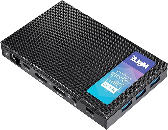 Mini PC – Mini Computer – Kleine PC – Compacte Desktop – Fanless PC – 8GB LPDDR4 RAM – Geruisloos & Compact formaat